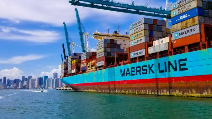 Maersk船在迈阿密